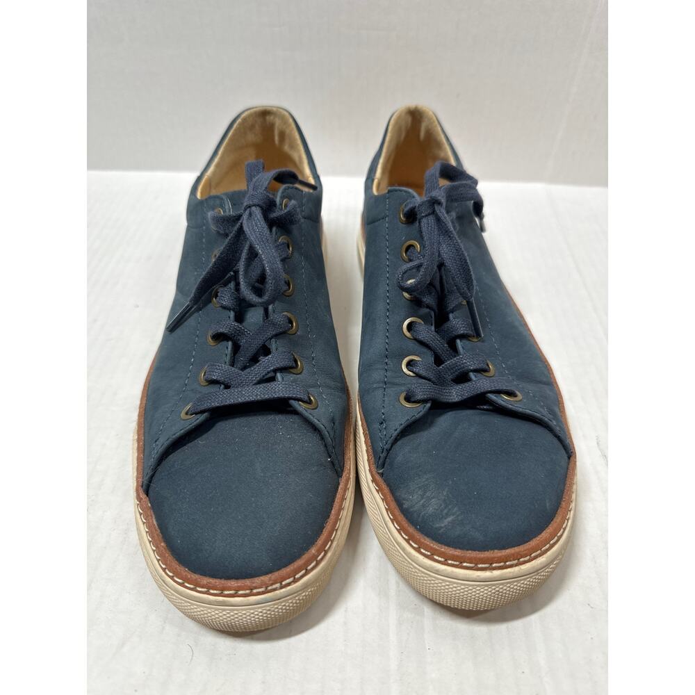 Clae Bradley Textile Deep Navy Lace Up Leather Mens Casual Sneakers Size 6